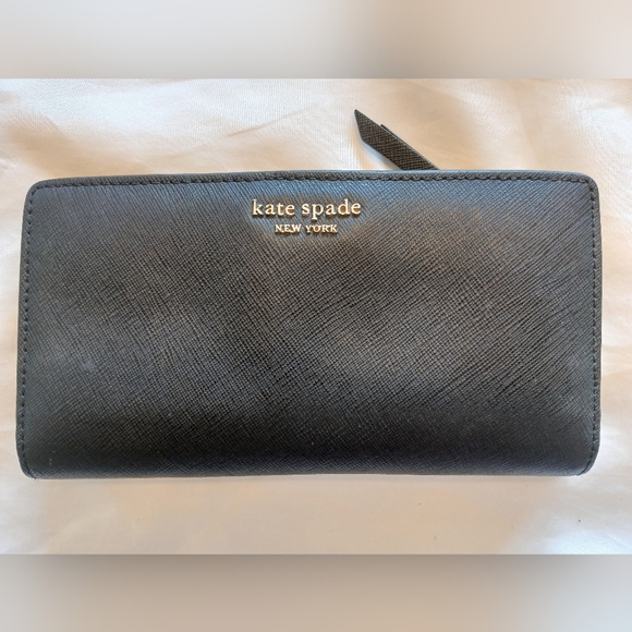 Kate Spade Black Wallet - Picture 1 of 13